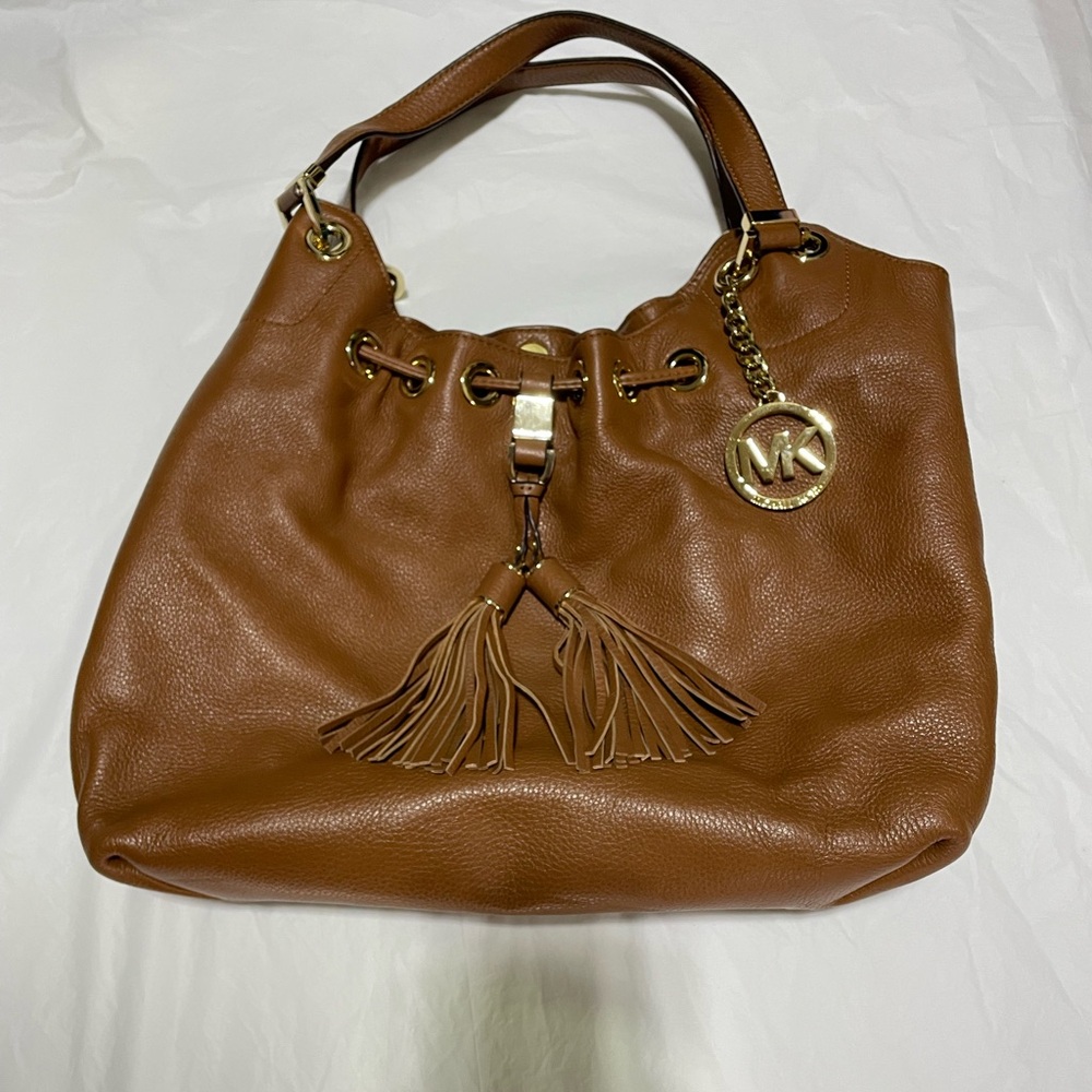 Michael Kors Tan Leather Shoulder Bag